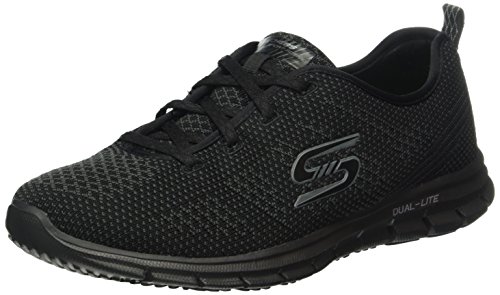 Skechers Damen Glider Forever Young Sneakers, Schwarz (Bbk), 40 EU