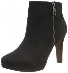 s.Oliver 25300, Damen Kurzschaft Stiefel, Schwarz (BLACK 001), 39 EU (6 Damen UK)